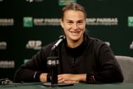Aryna Sabalenka at the 2023 BNP Paribas Open.